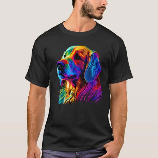 Golden Retriever Designer T-shirt (Voorkant)