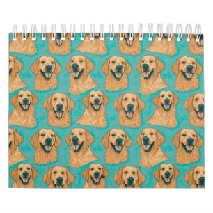 Golden Retriever-desktopkalender Kalender