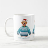 Golden Retriever die Ugly Sweater Hondenliefhebber Koffiemok