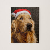 Golden Retriever die zich voor zijn kerstfeest inz Legpuzzel (Verticaal)