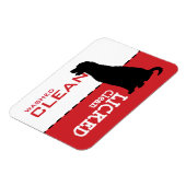 Golden Retriever Dishwasher Magnet Sign Magneet (Linkerzijde)