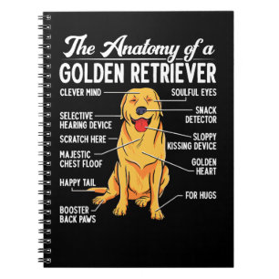 Golden Retriever doet de anatomie van een Golden R Notitieboek