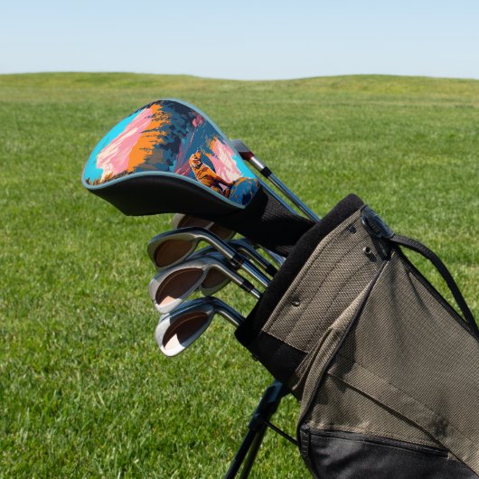 Golden Retriever Dog 003 - Bruno Pokopen Golfheadcover (Insitu)