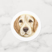 Golden Retriever Dog 3D geïnspireerd Confetti (Kleine voorkant)