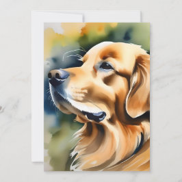 Golden Retriever Dog A Feestdagenkaart