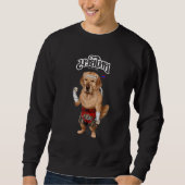 Golden Retriever Dog als Muay Thai Kick Boxing Cha Trui (Voorkant)
