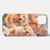 Golden Retriever Dog Art Telefoonhoes Case-Mate iPhone Case (Achterkant (horizontaal))