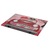 Golden Retriever Dog auto met hart Valentijnse Snijplank (Hoek)