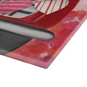 Golden Retriever Dog auto met hart Valentijnse Snijplank (Hoek)