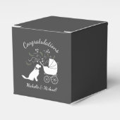 Golden Retriever Dog Baby shower Genderneutraal Bedankdoosjes (Voorkant Zijde)