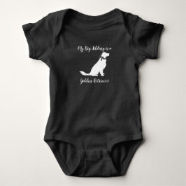 Golden Retriever Dog Baby shower Genderneutraal Romper