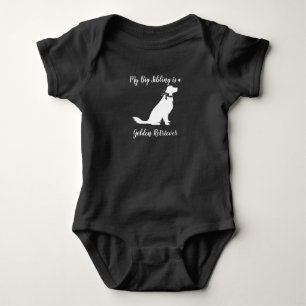Golden Retriever Dog Baby shower Genderneutraal Romper