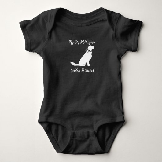 Golden Retriever Dog Baby shower Genderneutraal Romper (Voorkant)
