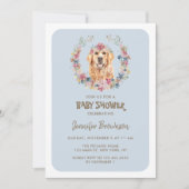 Golden Retriever Dog Baby shower Kaart (Voorkant)