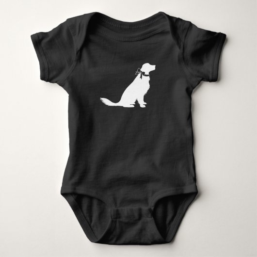 Golden Retriever Dog Baby shower Romper (Voorkant)
