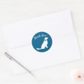 Golden Retriever Dog Baby shower Ronde Sticker (Envelop)