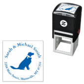 Golden Retriever Dog Baby shower Zelfinktende Stempel (In situ)