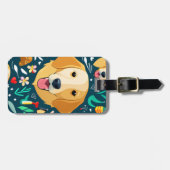 Golden Retriever Dog Bagagelabel (Voorkant horizontaal)