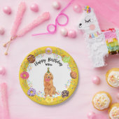 Golden Retriever Dog Birthday Party Paper Bord (Feest)