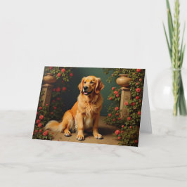 Golden Retriever Dog Blank Kaart