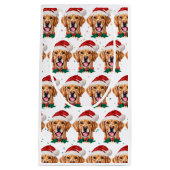 Golden Retriever Dog Breed Christmas Klein Cadeauzakje (Voorkant)