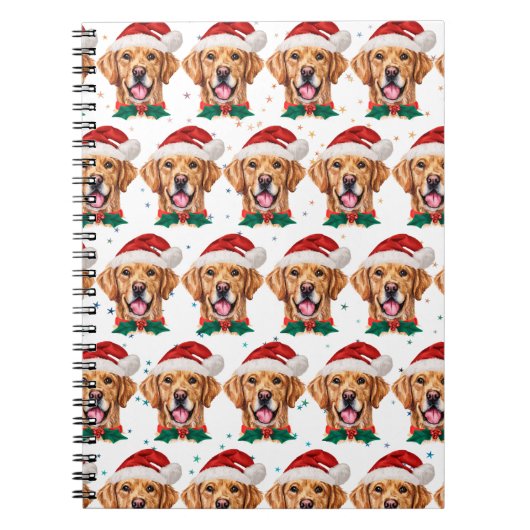 Golden Retriever Dog Breed Christmas Notitieboek (Voorkant)