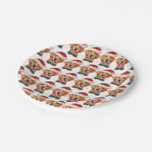 Golden Retriever Dog Breed Christmas Papieren Bordje (Gekanteld)