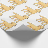 Golden Retriever Dog Cadeaupapier (Hoek)