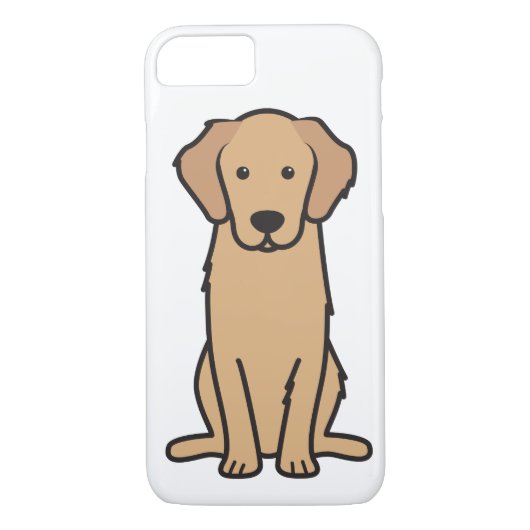 Golden Retriever Dog Cartoon Case-Mate iPhone Case (Achterkant)