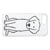 Golden Retriever Dog Cartoon Case-Mate iPhone Case (Achterkant (Horizontaal))