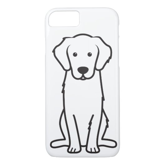 Golden Retriever Dog Cartoon Case-Mate iPhone Case (Achterkant)