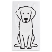 Golden Retriever Dog Cartoon Klein Cadeauzakje (Voorkant)