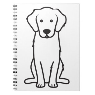 Golden Retriever Dog Cartoon Notitieboek