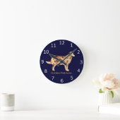 Golden Retriever Dog Clock Ronde Klok (Huis)