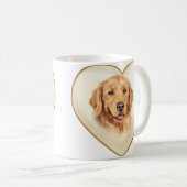 Golden Retriever Dog Coffee Mok Cup (Voorkant rechts)