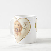 Golden Retriever Dog Coffee Mok Cup (Voorkant links)