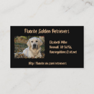 Golden Retriever Dog Custom Visitekaartje