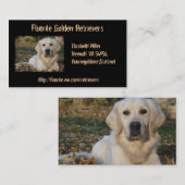 Golden Retriever Dog Custom Visitekaartje (Voorkant / Achterkant)
