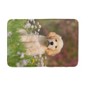 Golden Retriever Dog Cute Goldie Puppy - Badmat (Voorkant)