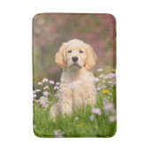 Golden Retriever Dog Cute Goldie Puppy - Badmat (Voorkant Verticaal)