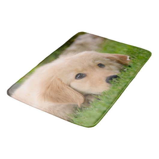 Golden Retriever Dog Cute Puppy Dreaming Meadow Badmat (Gekanteld)