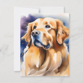 Golden Retriever Dog Day D Feestdagenkaart