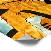 Golden Retriever dog dk_2005aug8i Poster (Hoek)