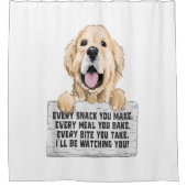 Golden Retriever Dog Douchegordijn (Voorkant)