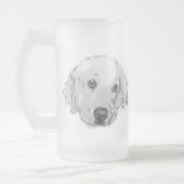 Golden Retriever Dog Frosted Mok (Links)