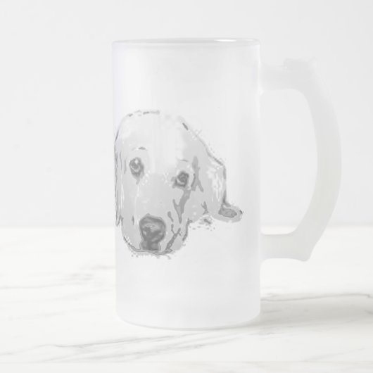 Golden Retriever Dog Frosted Mok (Rechts)