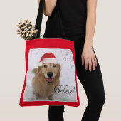 Golden Retriever Dog gelooft kerst Tote Bag (Dichtbij)