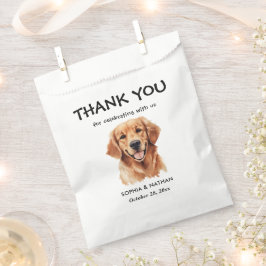 Golden Retriever Dog gepersonaliseerd dank u Bedankzakje