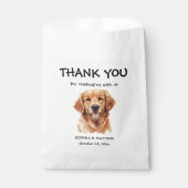 Golden Retriever Dog gepersonaliseerd dank u Bedankzakje (Voorkant)