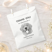 Golden Retriever Dog gepersonaliseerd dank u Bedankzakje (Geknipt)